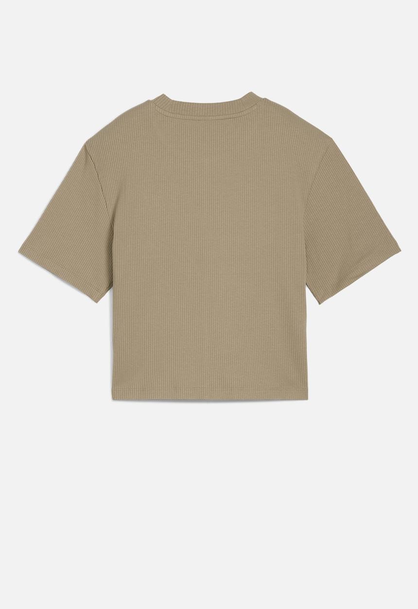 PUMA - Classics Ribbed Relaxed Tee - Oak Branch