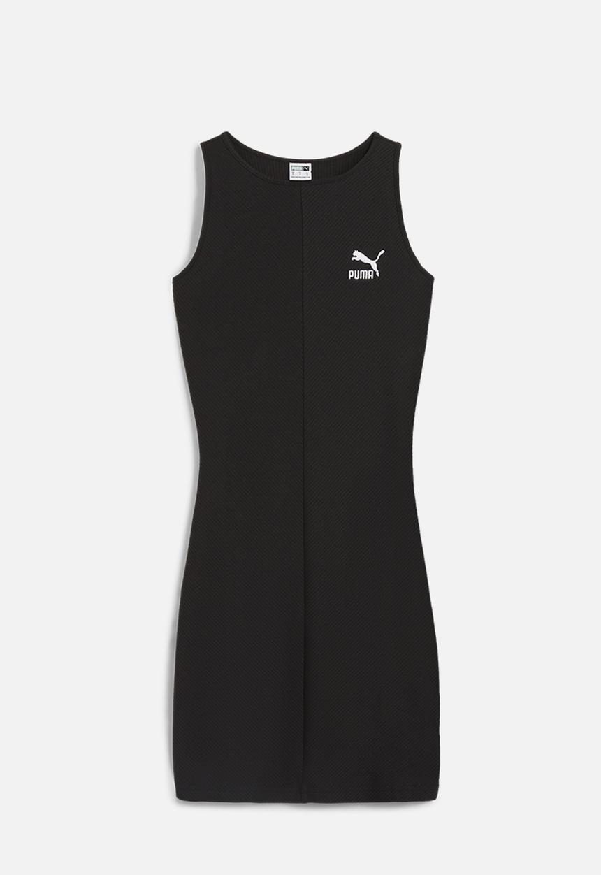 PUMA - Classics Ribbed Sleeveless Dress - Puma Black