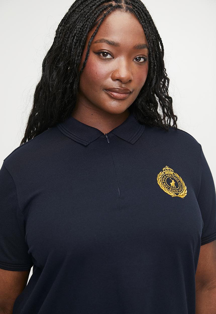 POLO - Plus wmn morgan ss crest golfer - navy