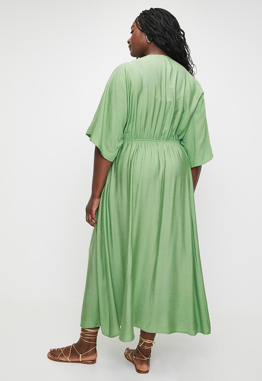 Me&B - Plus the bead kaftan dress - springgreen