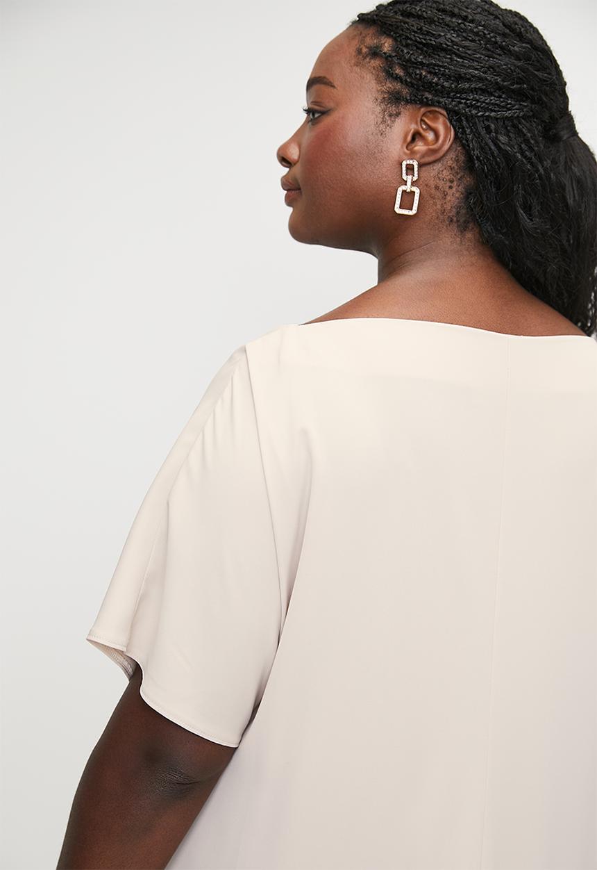 edit - Trapeze Maxi with grown on sleeve - Neutral