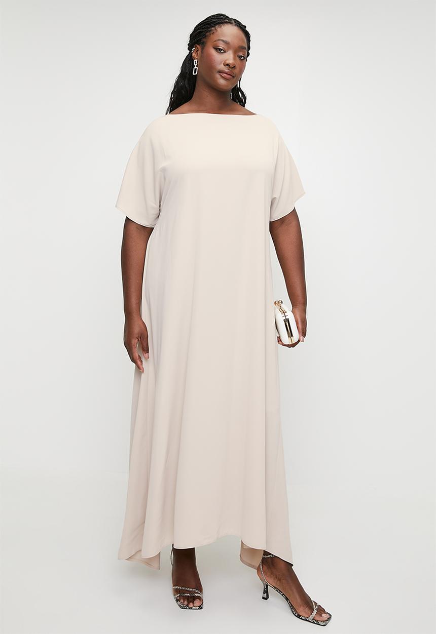 edit - Trapeze Maxi with grown on sleeve - Neutral