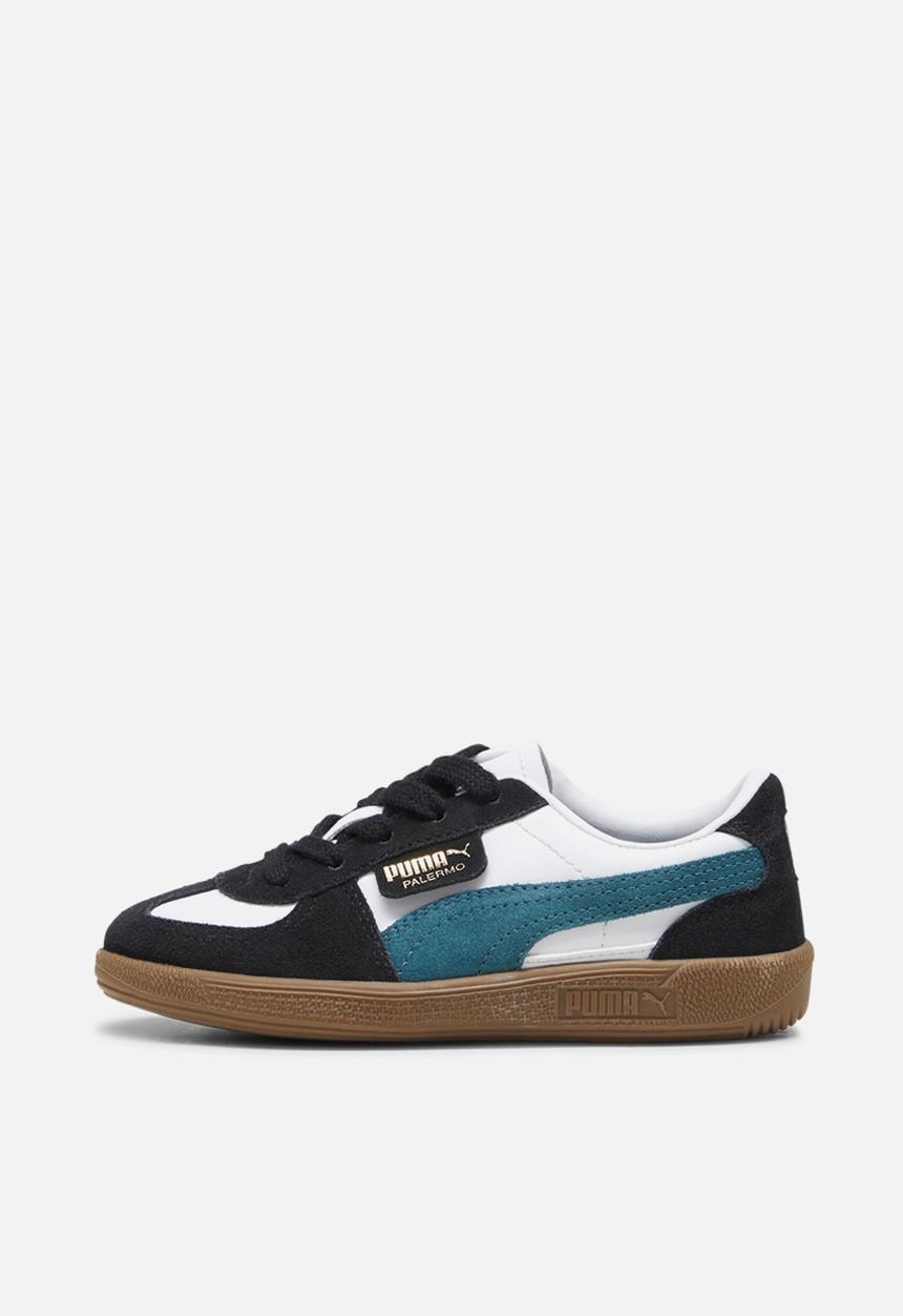 PUMA - Palermo Downtown Ps - Puma White-Cold Green-Puma Black