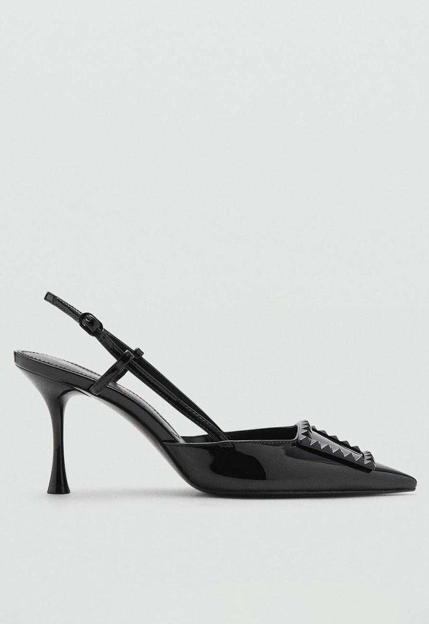 MANGO - Tona slingback heel - black
