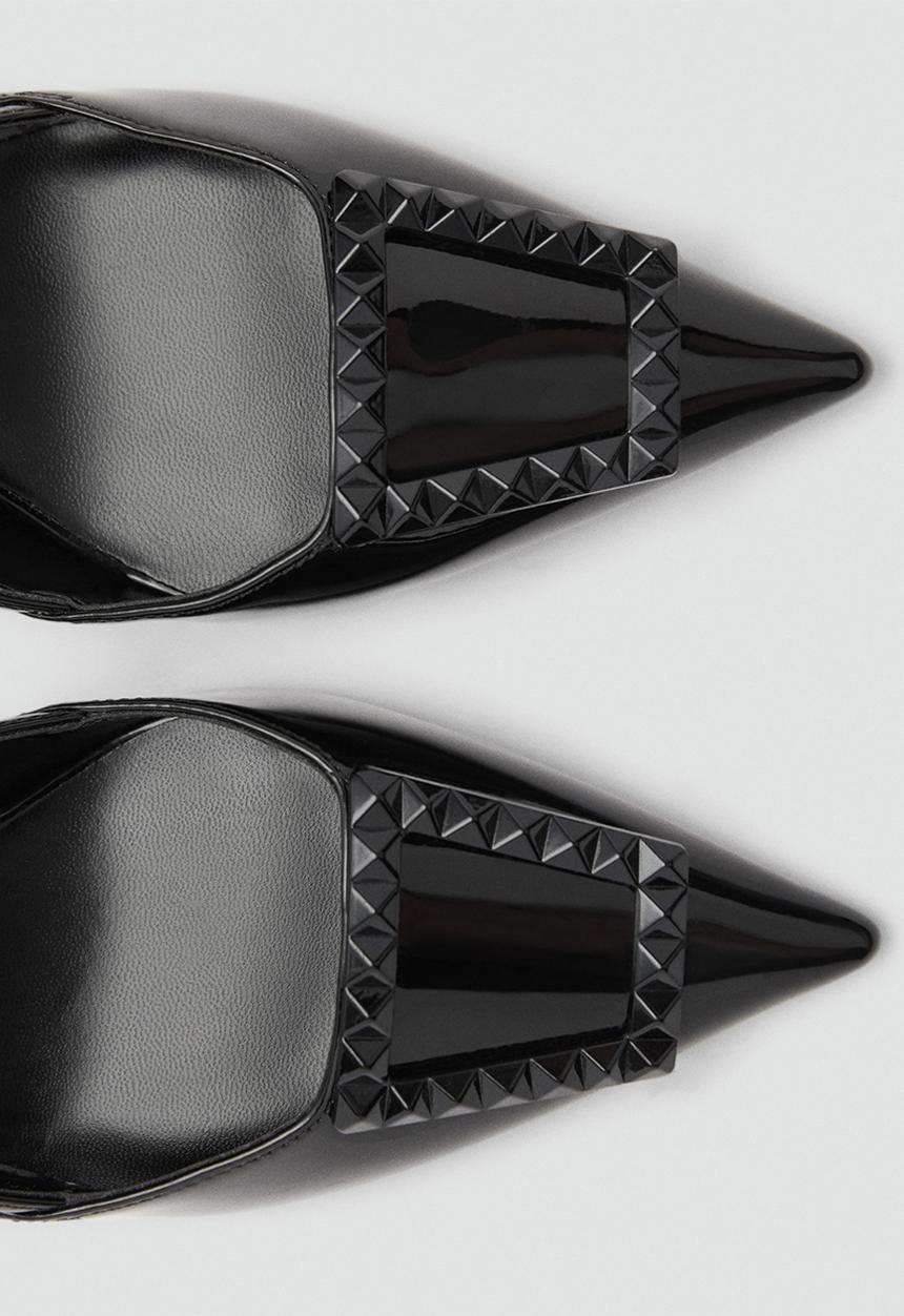 MANGO - Tona slingback heel - black