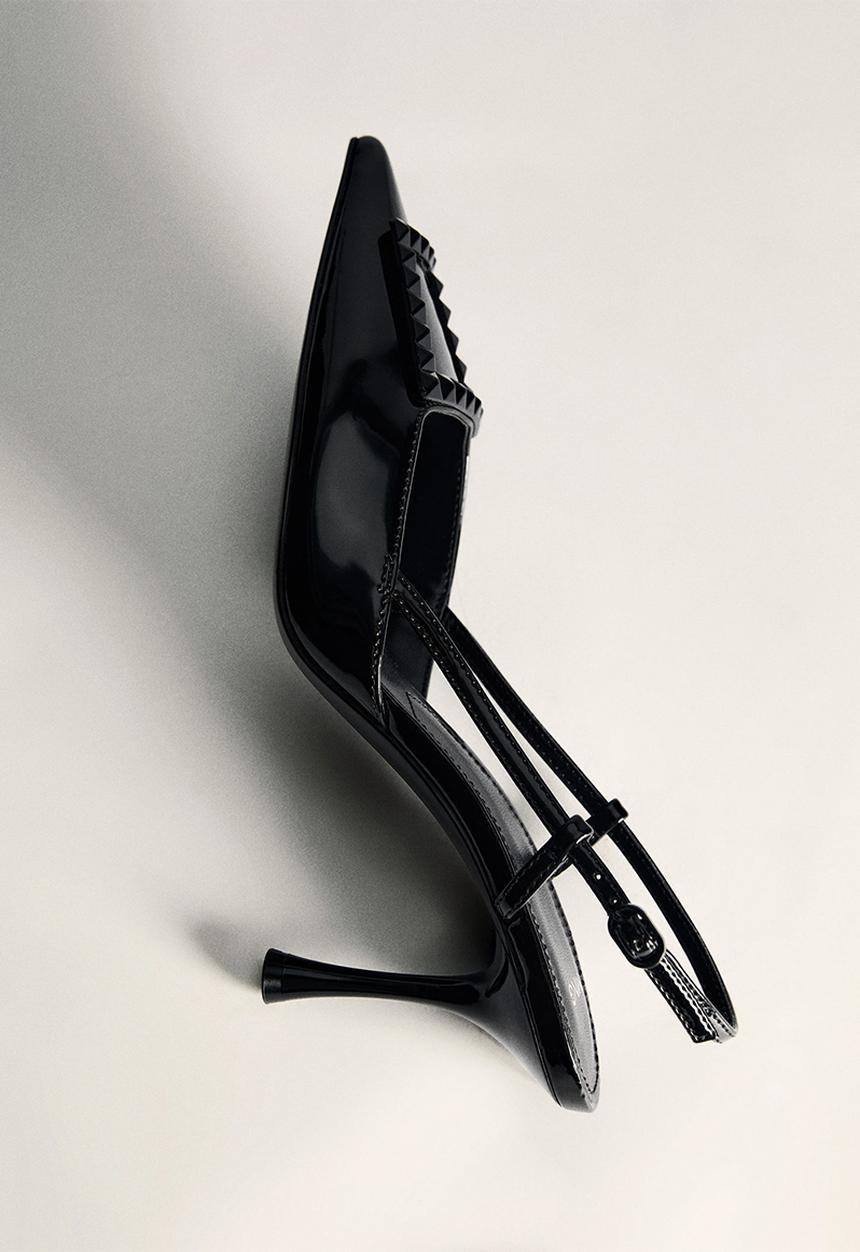 MANGO - Tona slingback heel - black
