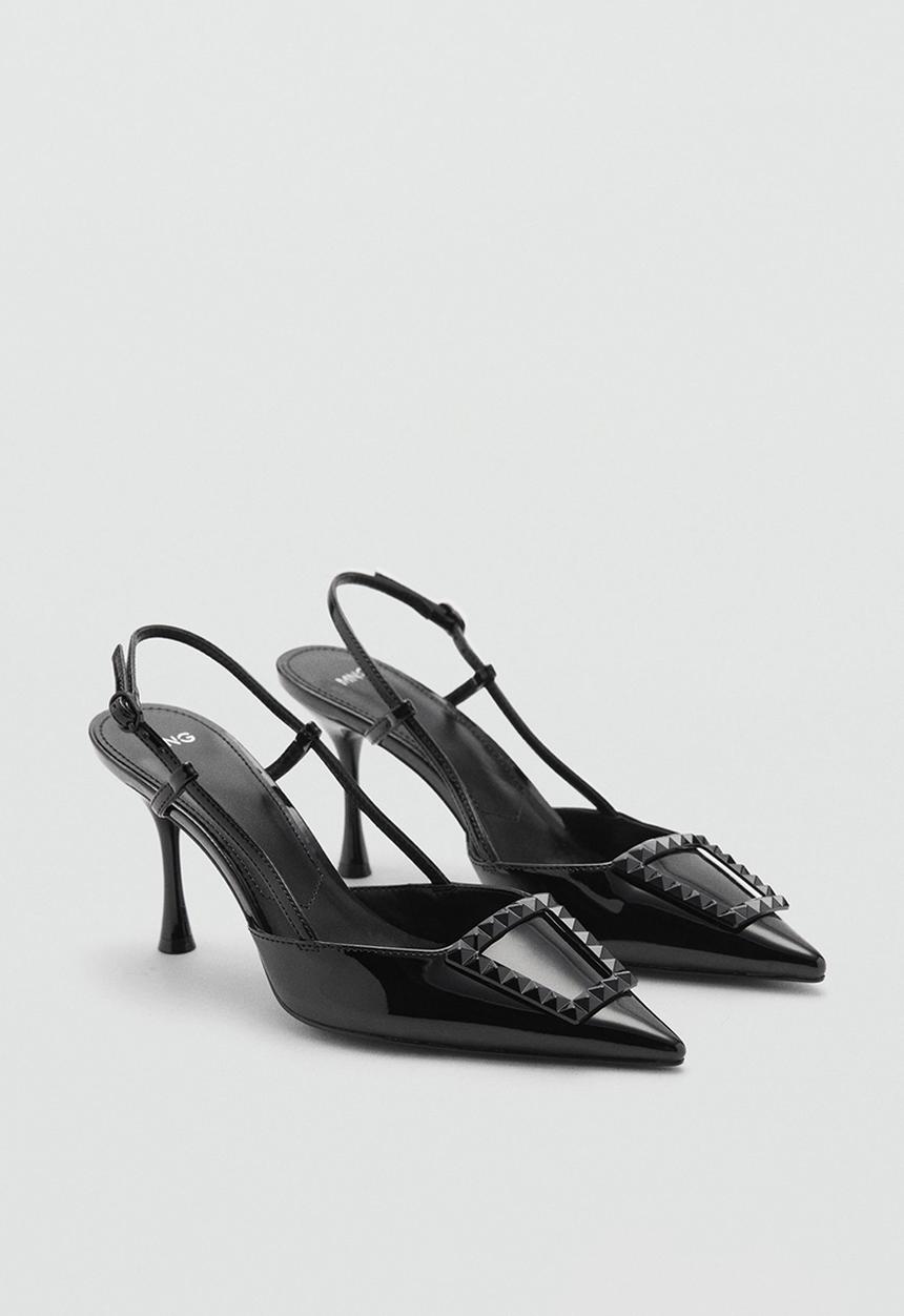MANGO - Tona slingback heel - black