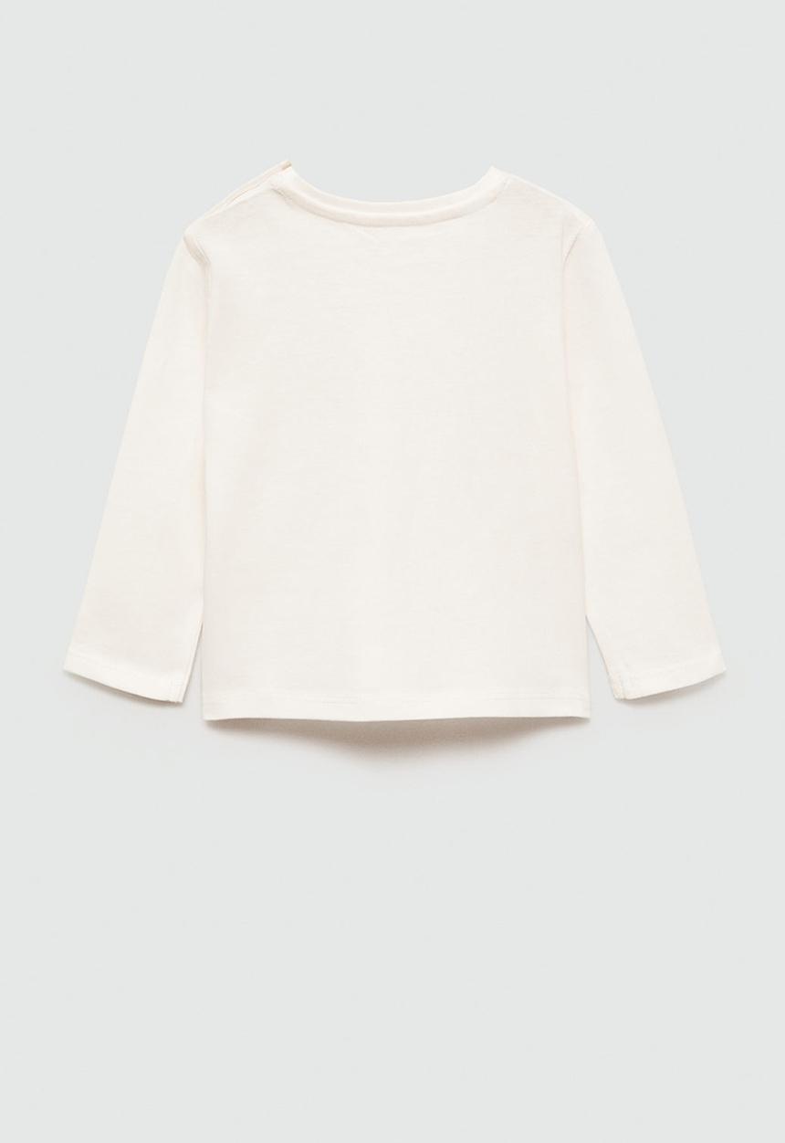 MANGO - T-shirt animals - natural