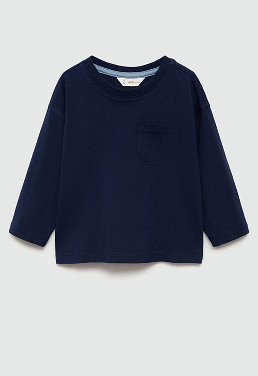 MANGO - T-shirt basicab7 - navy