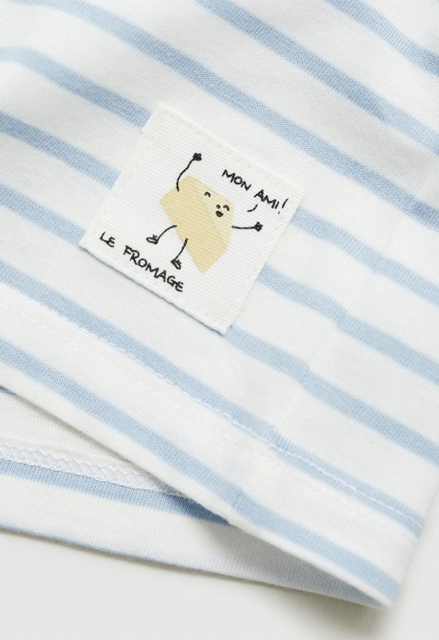 MANGO - T-shirt fromage - light/pastel blue