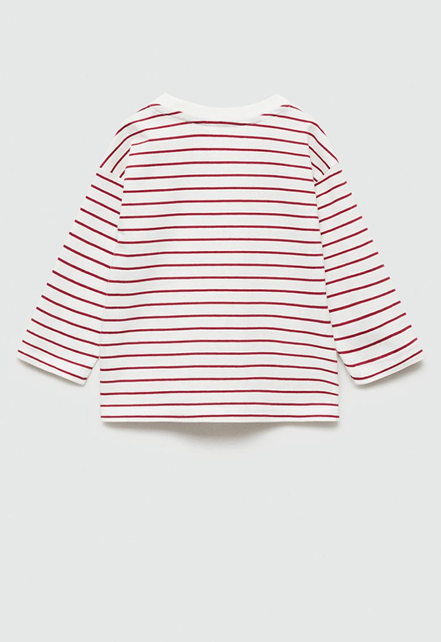 MANGO - T-shirt fromage - red