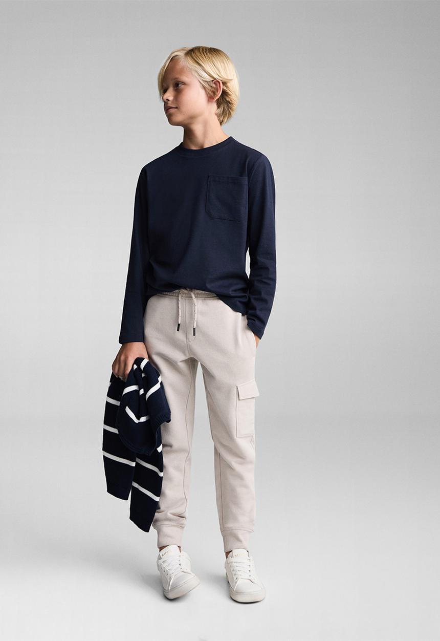 MANGO - T-shirt basica7 - navy