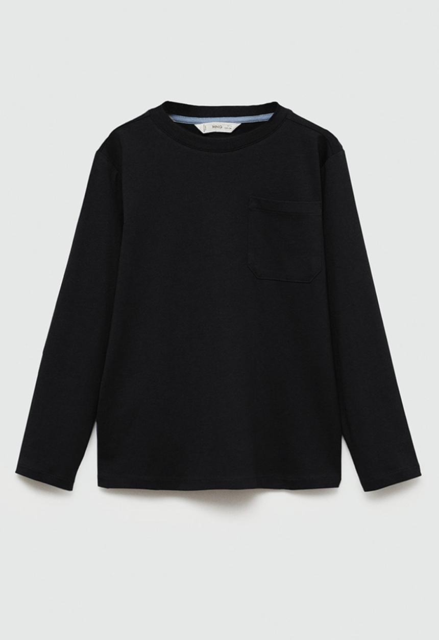 MANGO - T-shirt basica7 - black
