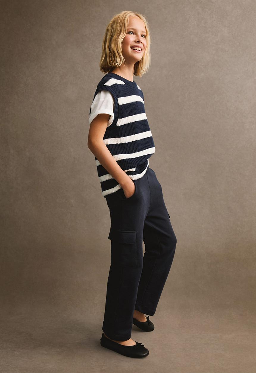 MANGO - Trousers london - navy