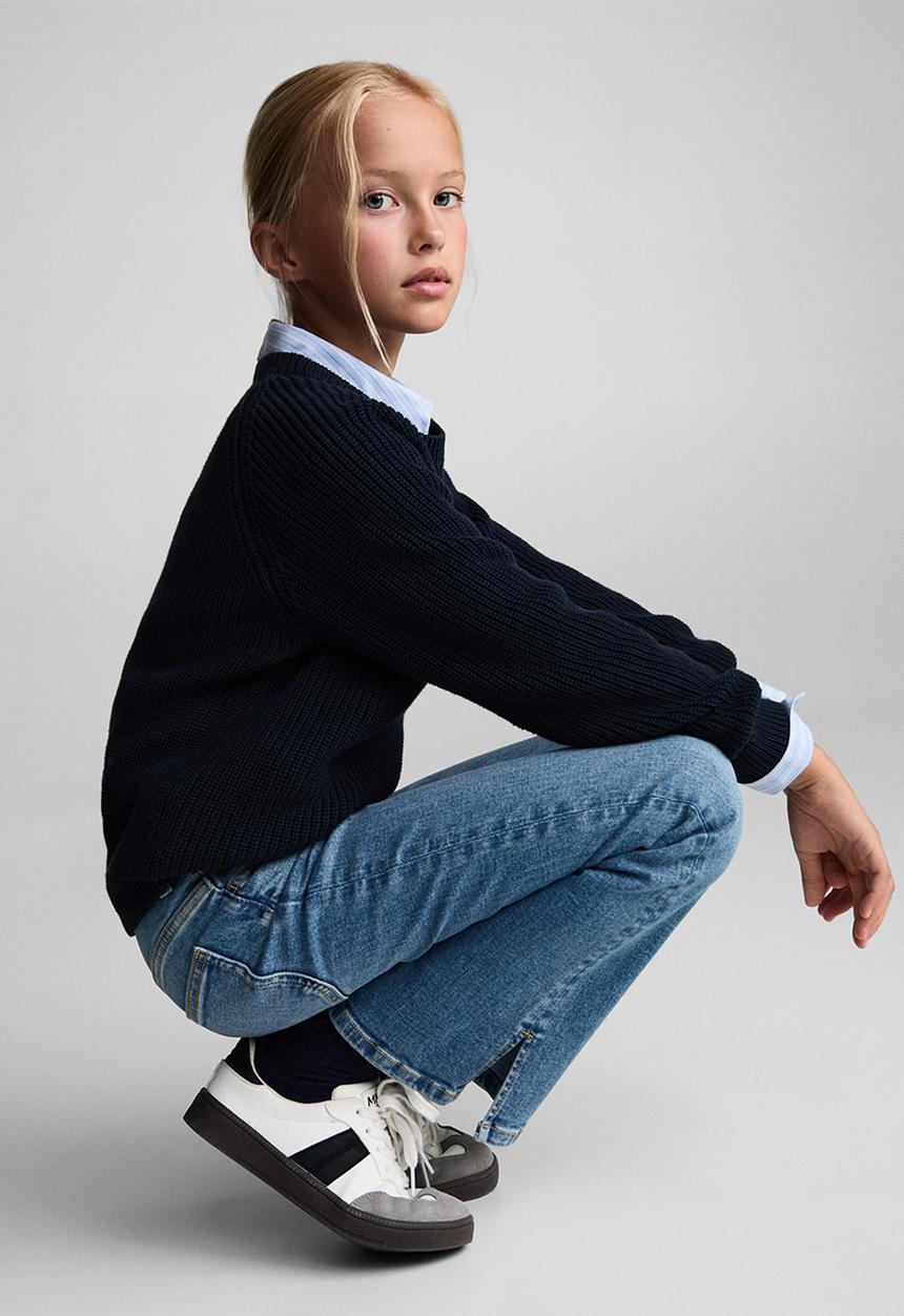 MANGO - Jeans flarexl - open blue