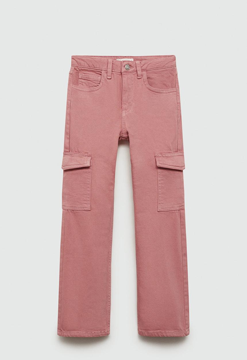 MANGO - Jeans cargo7 - pink