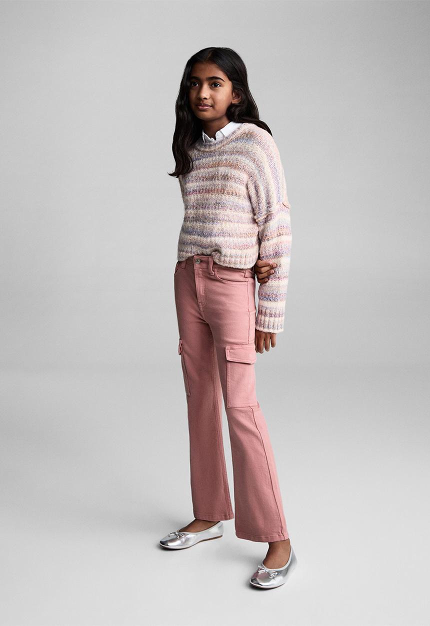 MANGO - Jeans cargo7 - pink