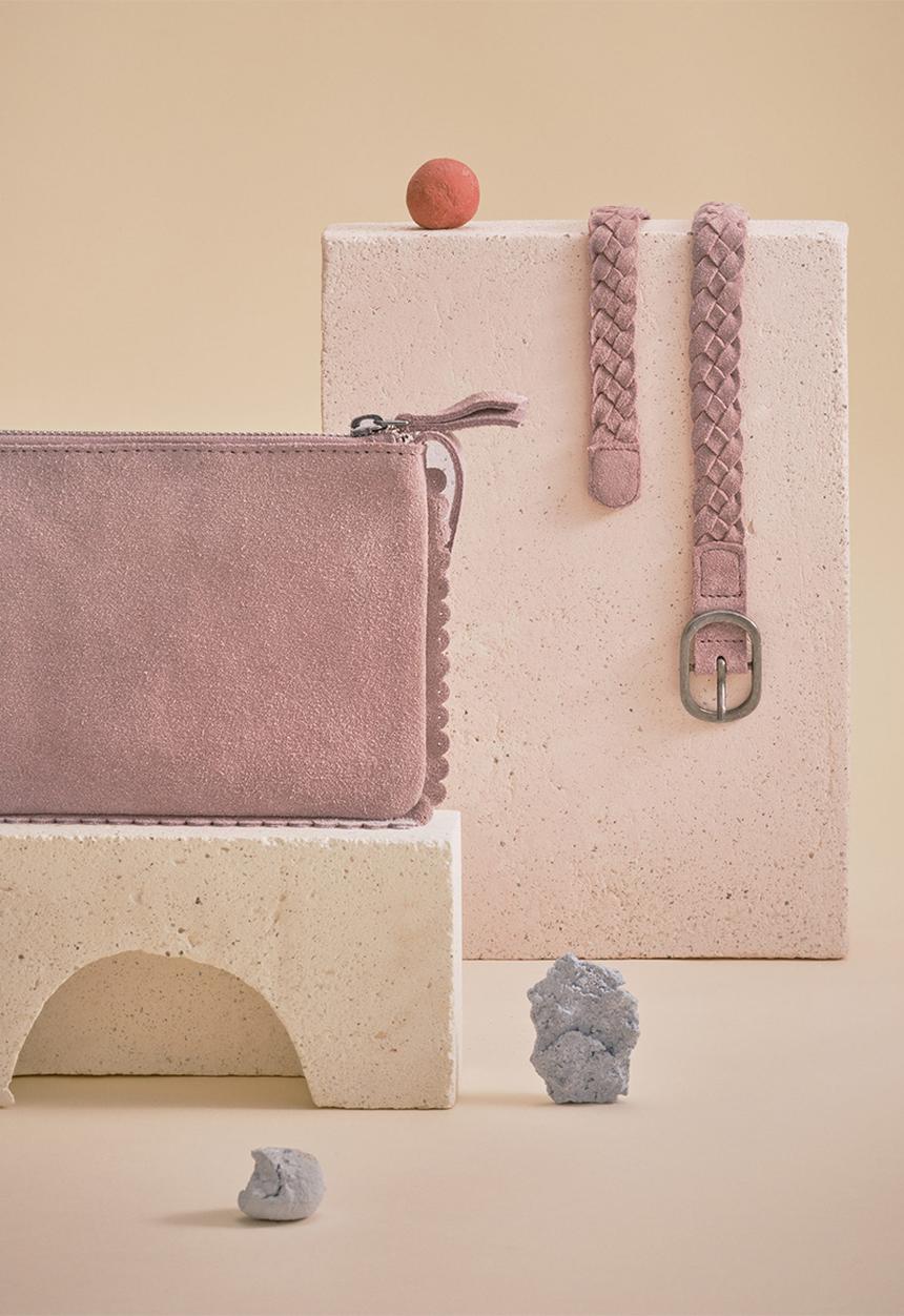 MANGO - Belt pinkb - light/pastel pink