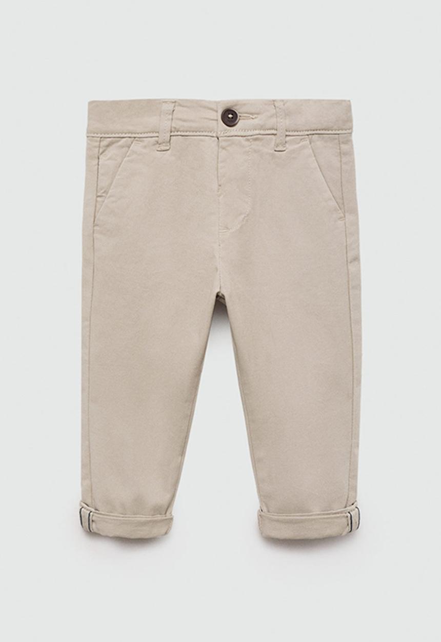 MANGO - Trousers chino7 - natural