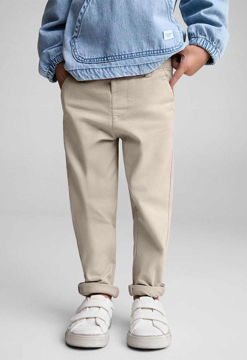 MANGO - Trousers chino7 - natural