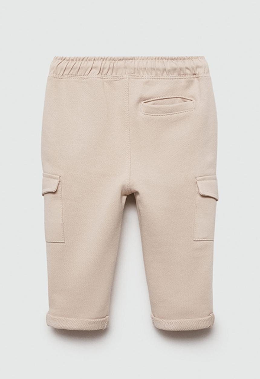 MANGO - Trousers cargob7 - light pastel brown