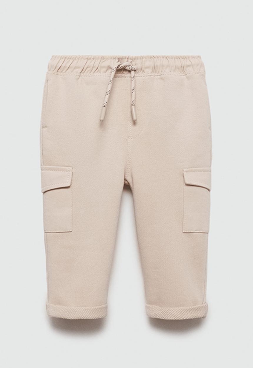 MANGO - Trousers cargob7 - light pastel brown