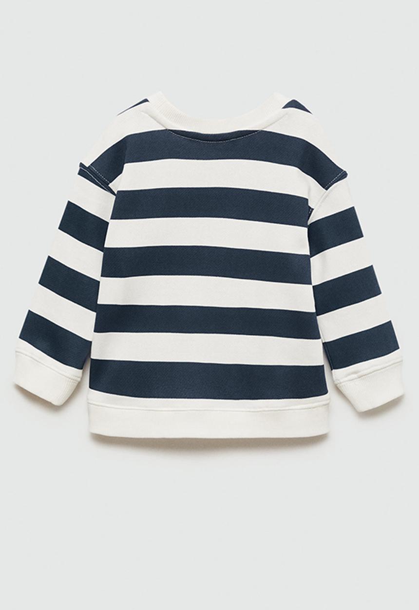 MANGO - Sweatshirt stripeb7 - navy