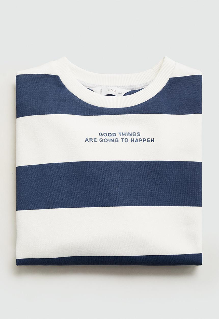 MANGO - Sweatshirt stripes7 - navy