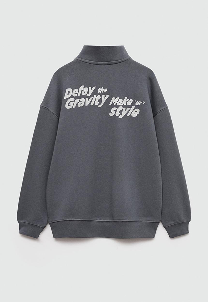 MANGO - Sweatshirt skate - charcoal