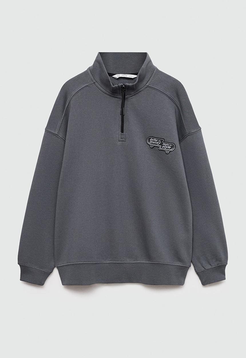 MANGO - Sweatshirt skate - charcoal