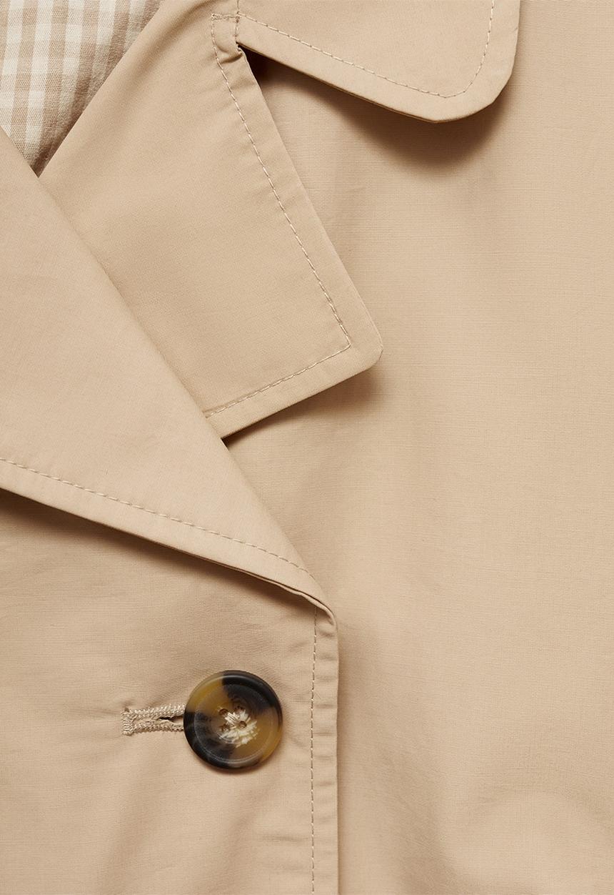 MANGO - Trench coat gina - light pastel gray