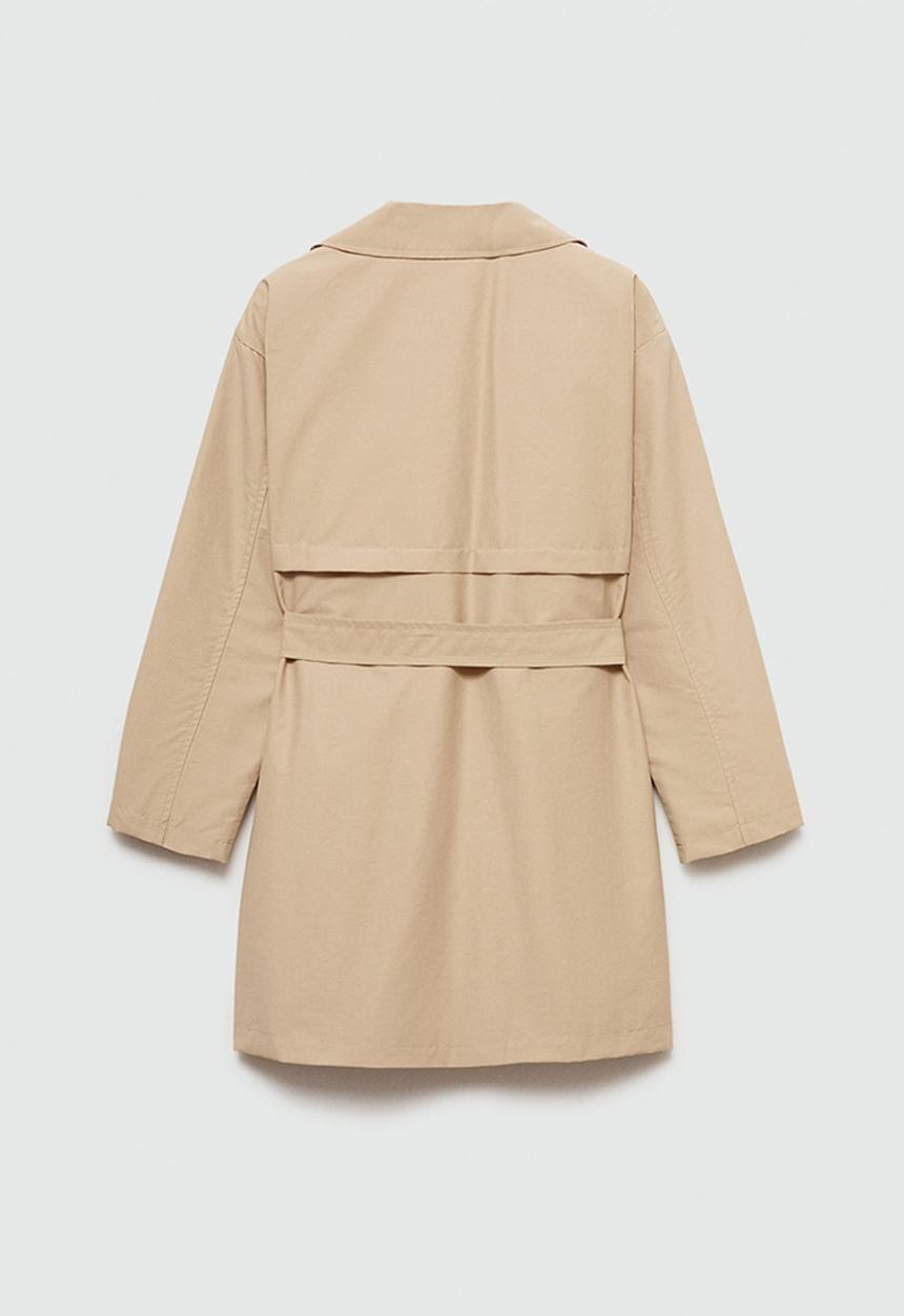 MANGO - Trench coat gina - light pastel gray