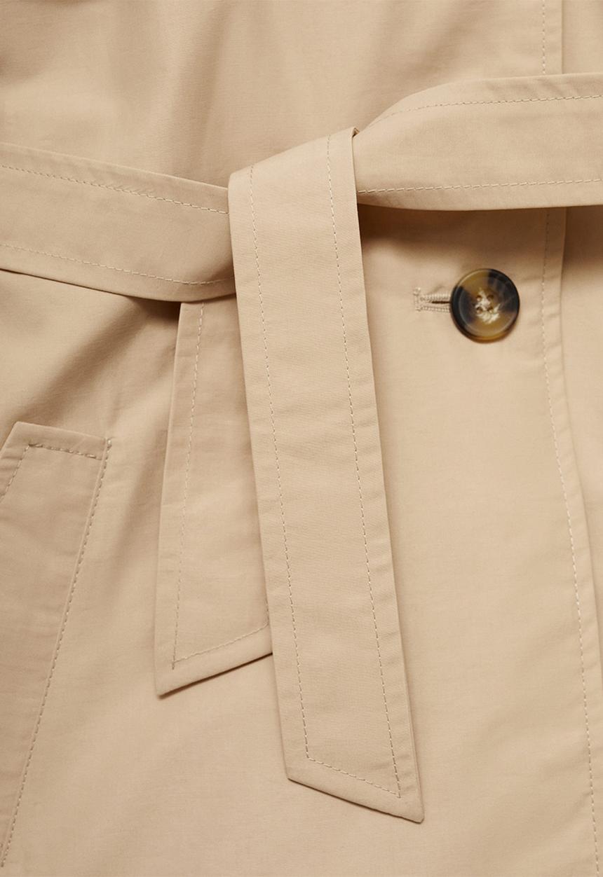 MANGO - Trench coat gina - light pastel gray