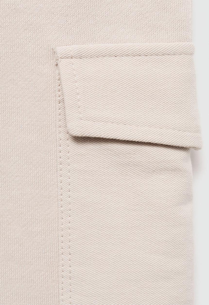 MANGO - Trousers cargo - light pastel brown