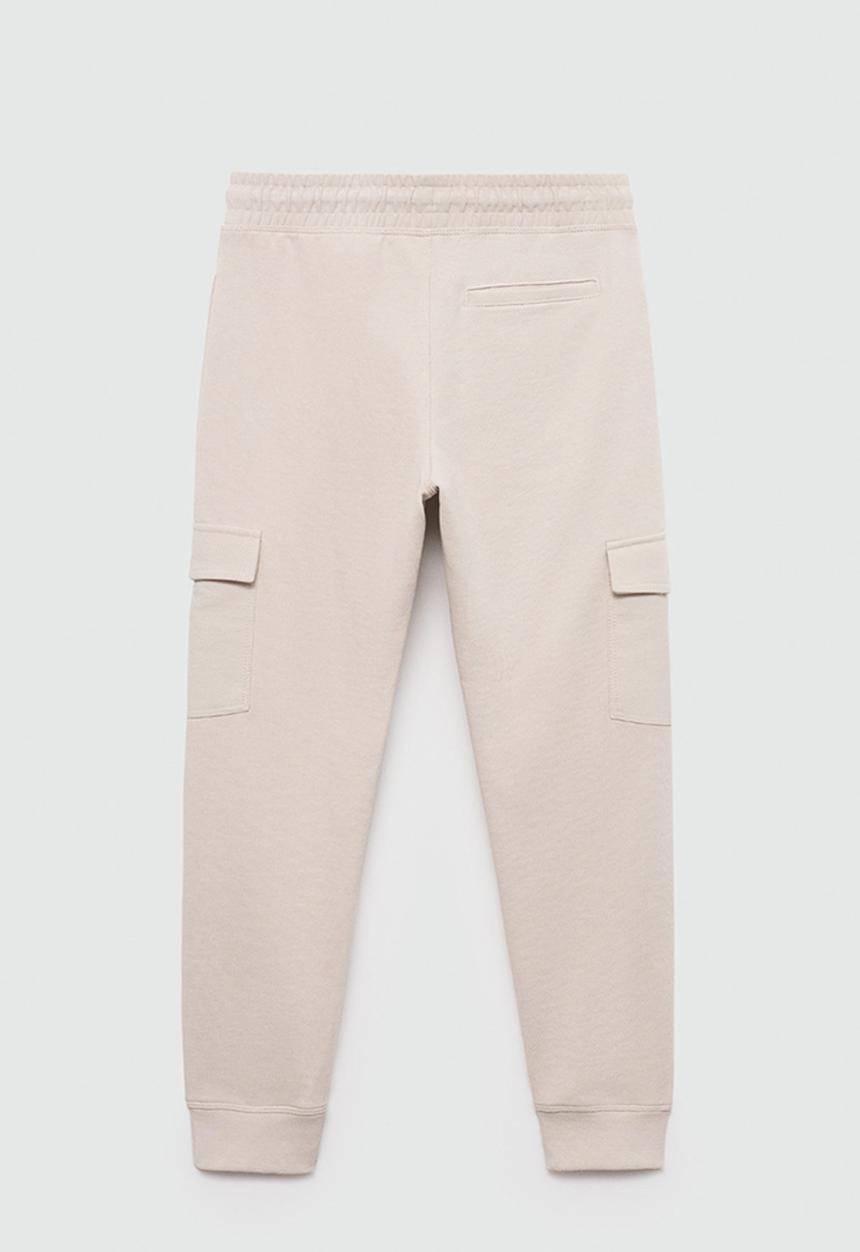 MANGO - Trousers cargo - light pastel brown