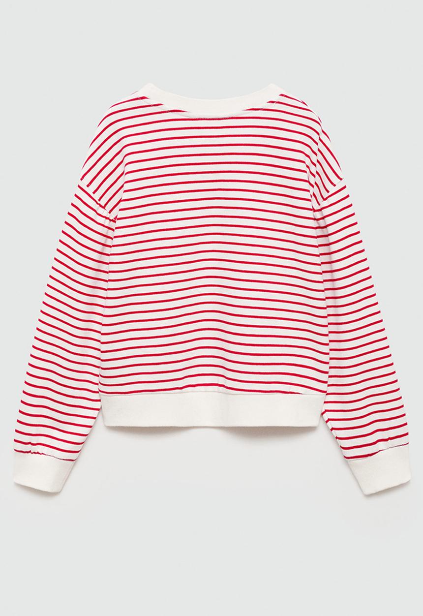 MANGO - Sweatshirt rouge - natural