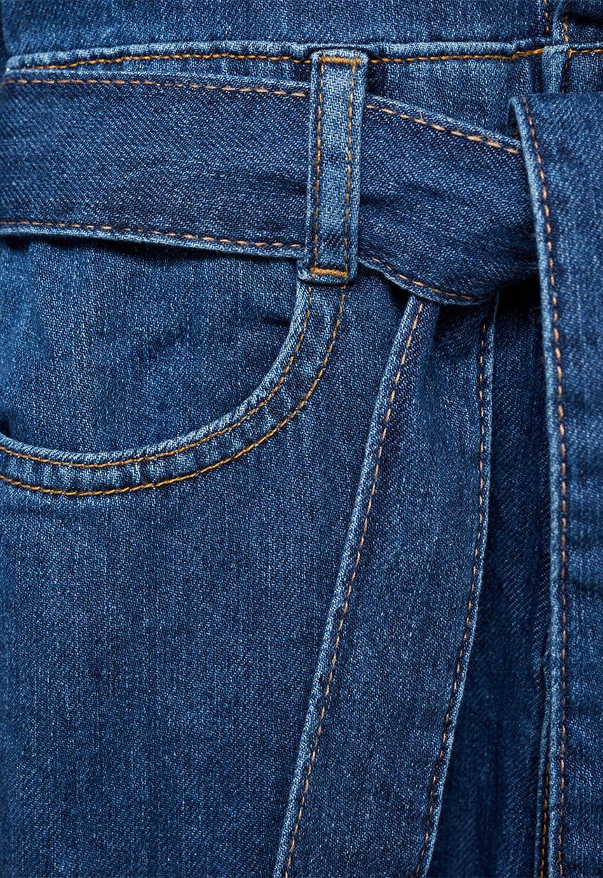 MANGO - One-piece suit worker - open blue