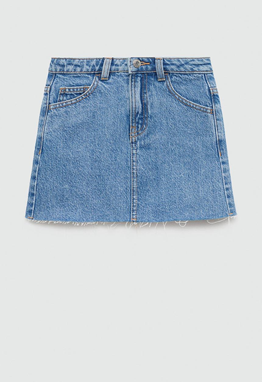MANGO - Skirt stella - open blue