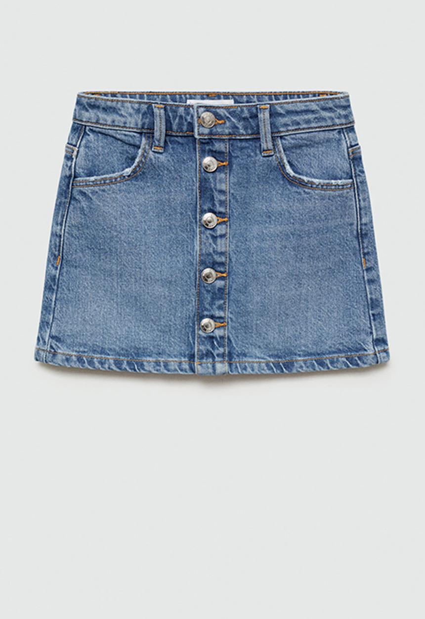 MANGO - Skirt lily - open blue