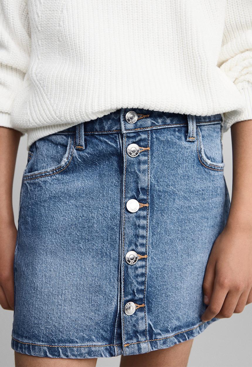 MANGO - Skirt lily - open blue