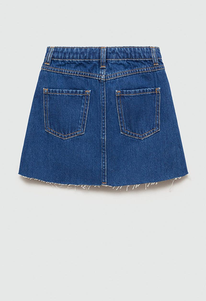 MANGO - Skirt paola - open blue