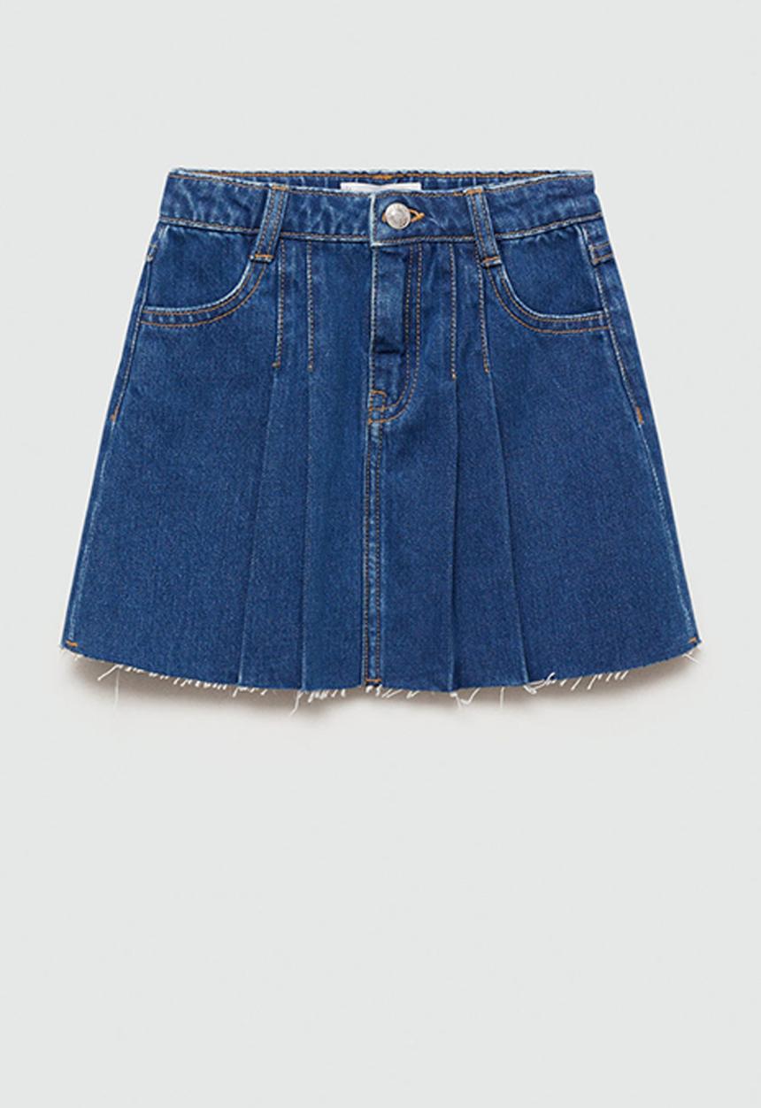 MANGO - Skirt paola - open blue