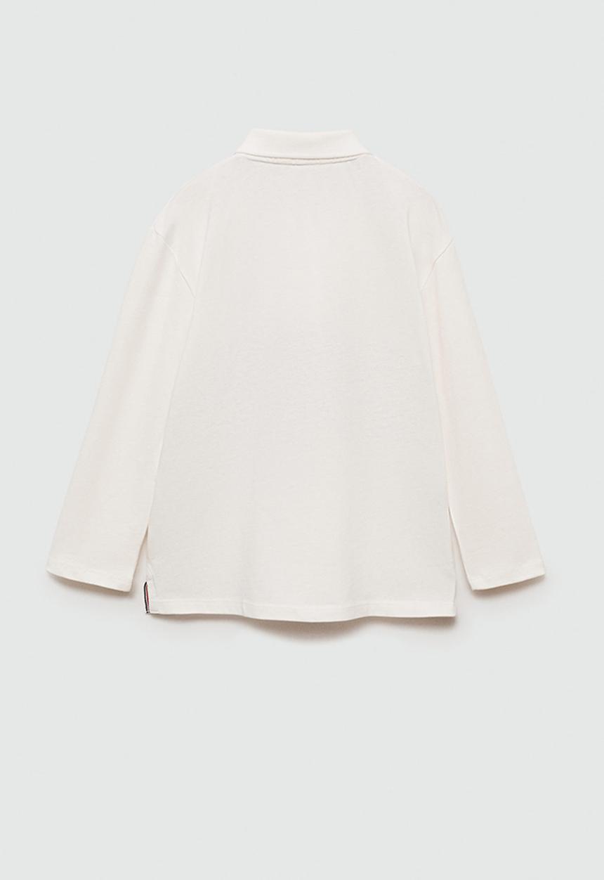 MANGO - Polo shirt central - natural