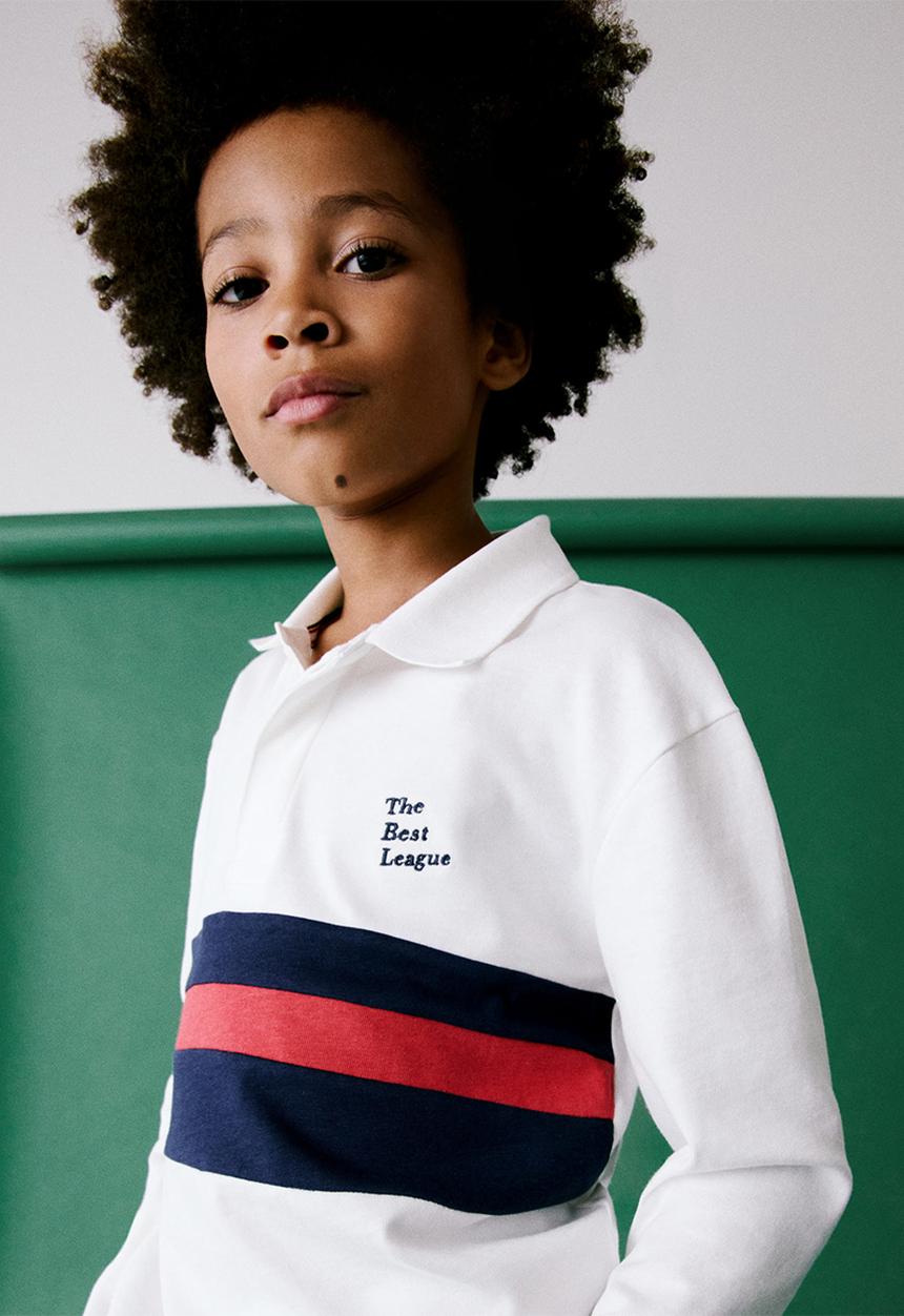 MANGO - Polo shirt central - natural