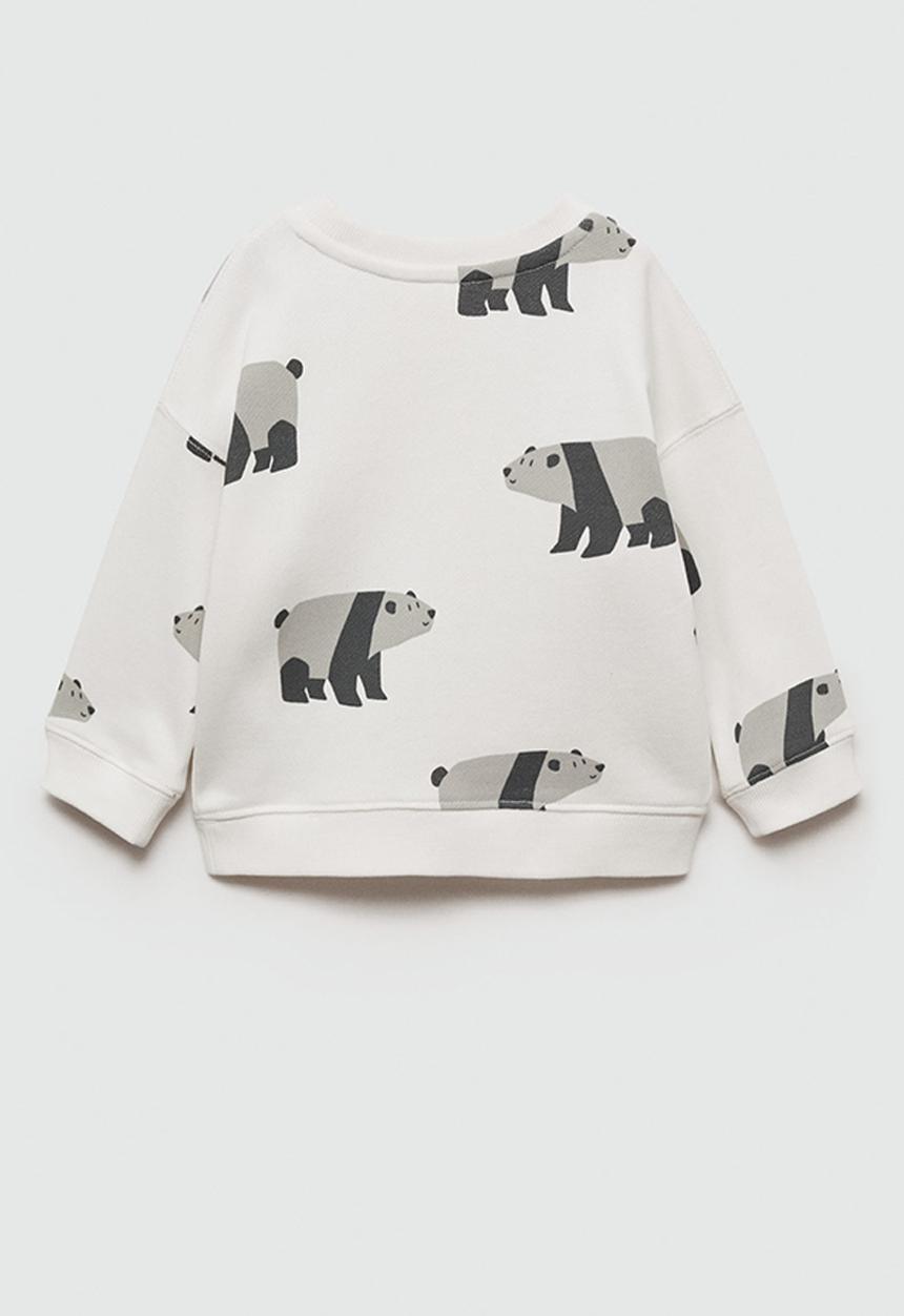 MANGO - Sweatshirt bear - natural