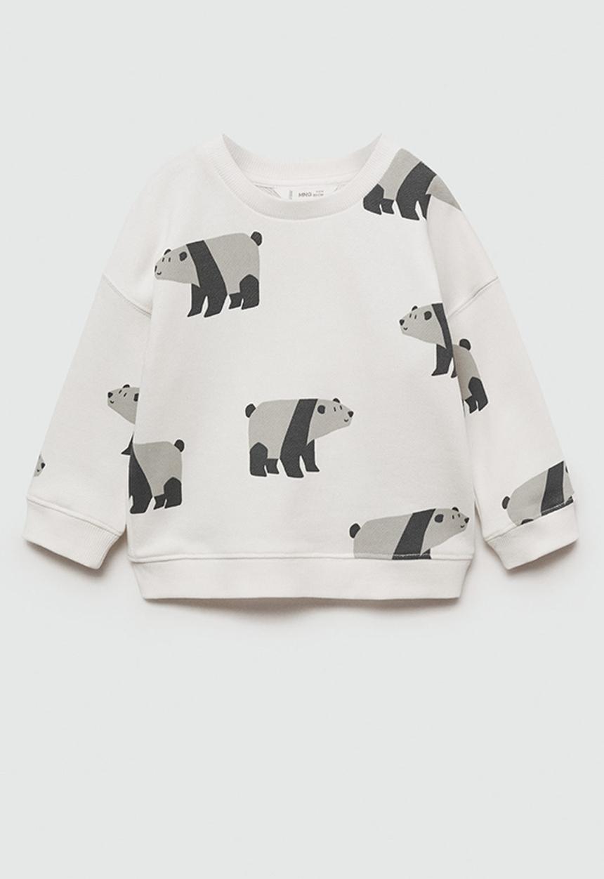 MANGO - Sweatshirt bear - natural