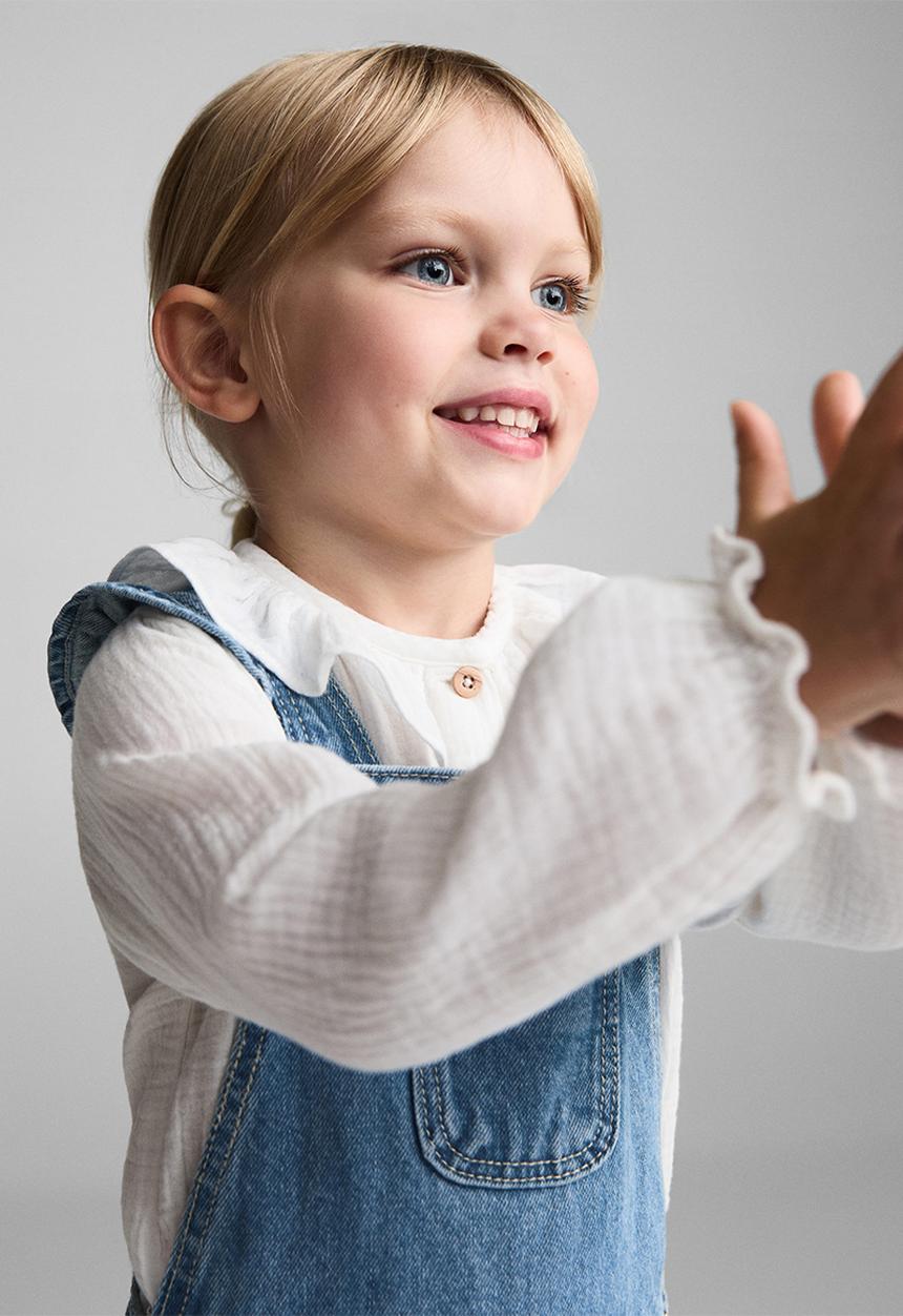 MANGO - Dungarees emille - open blue