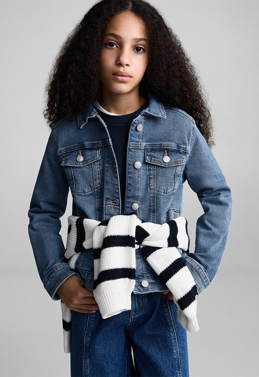 MANGO - Jacket allegra6 - open blue