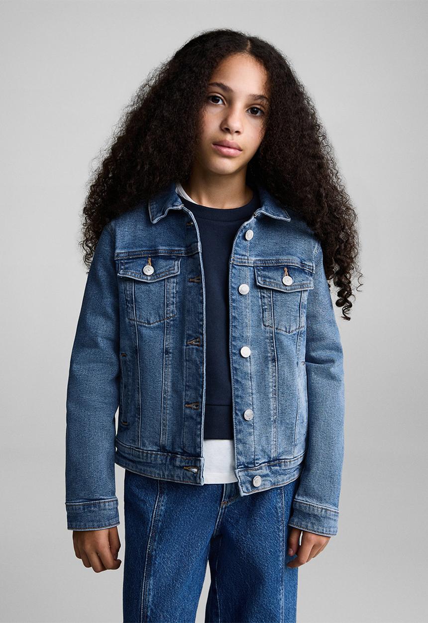 MANGO - Jacket allegra6 - open blue