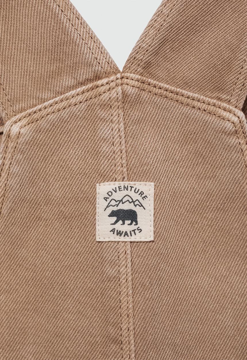 MANGO - Dungarees delos - medium brown